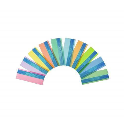 Farebné ukazovátko na podporu čítania s pruhom - mix farieb - 10 ks balenie