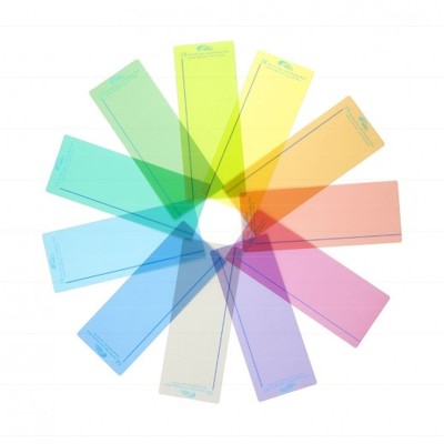 Farebné ukazovátko na podporu čítania s linkou - mix farieb - 10 ks balenie
