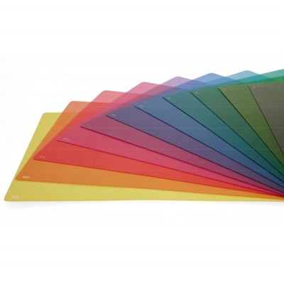 Farebná fólia na podporu čítania veľ. A4 - mix farieb - 10 ks v balení